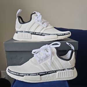 Adidas Kids White and Black Sneakers